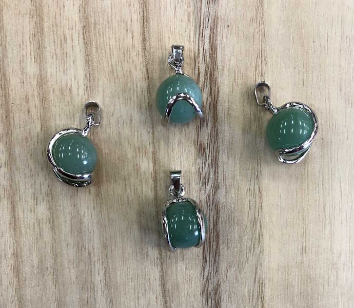 Colgante bola Cuarzo Verde Aventurina